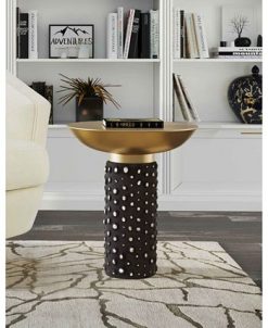 TOV Furniture Blaze Glass And Brass Side Table 9 TOV Furniture Blaze Glass And Brass Side Table -Costway Shop 17041654 fpx