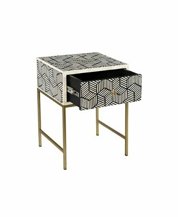 TOV Furniture Bone-Inlay Side Table 5 TOV Furniture Bone-Inlay Side Table - Image 3