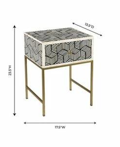 TOV Furniture Bone-Inlay Side Table 17 TOV Furniture Bone-Inlay Side Table -Costway Shop 17041764 fpx
