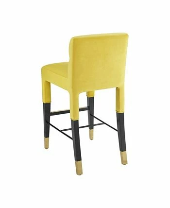 TOV Furniture Aylor Velvet Barstool 5 TOV Furniture Aylor Velvet Barstool - Image 3