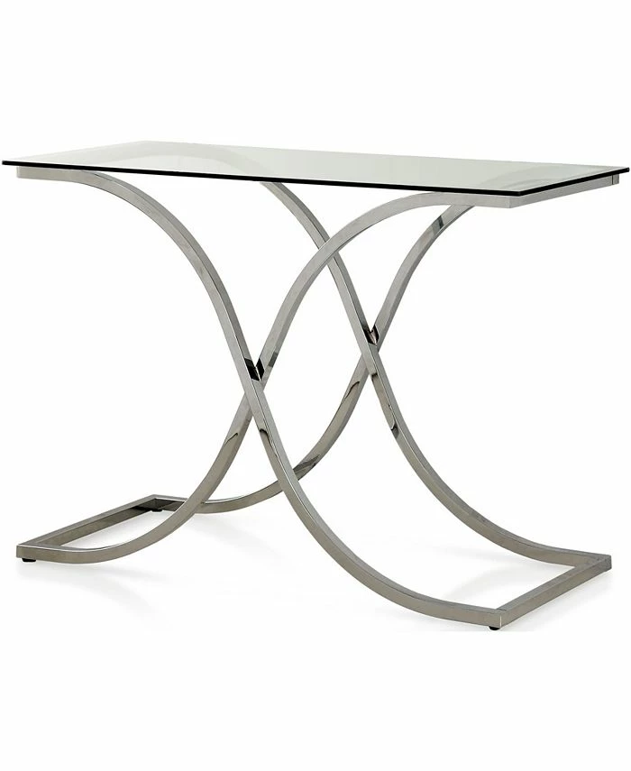 Furniture Of America Sarif Glass Top Console Table 3 Furniture Of America Sarif Glass Top Console Table