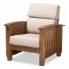 Furniture Charlotte Modern Classic Mission Style Upholstered 1 Seater Lounge Chair -Costway Shop 17154906 fpx