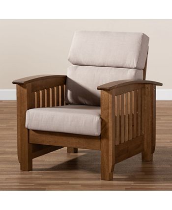 Charlotte Modern Classic Mission Style Upholstered 1 Seater Lounge Chair Furniture Charlotte Modern Classic Mission Style Upholstered 1 Seater Lounge Chair -Costway Shop