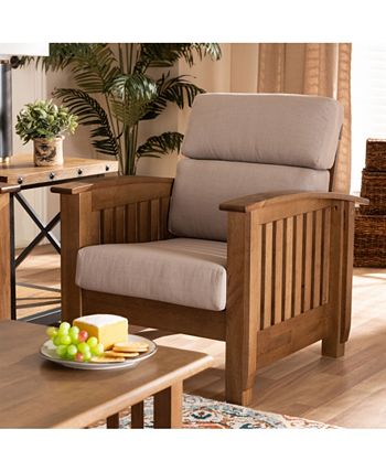 Charlotte Modern Classic Mission Style Upholstered 1 Seater Lounge Chair Furniture Charlotte Modern Classic Mission Style Upholstered 1 Seater Lounge Chair -Costway Shop