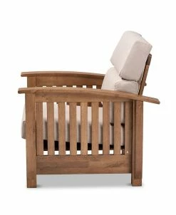 Furniture Charlotte Modern Classic Mission Style Upholstered 1 Seater Lounge Chair -Costway Shop 17154915 fpx