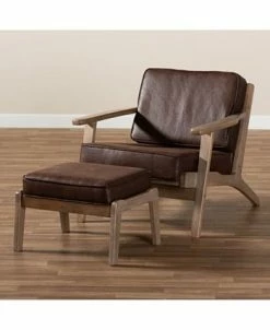 Furniture Sigrid Mid-Century Modern Armchair And Ottoman Set -Costway Shop 17154956 fpx