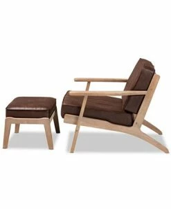 Furniture Sigrid Mid-Century Modern Armchair And Ottoman Set -Costway Shop 17154963 fpx