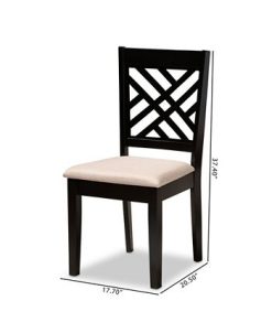 Furniture Caron Transitional 2 Piece Dining Chair Set With Seat -Costway Shop 17155002 fpx