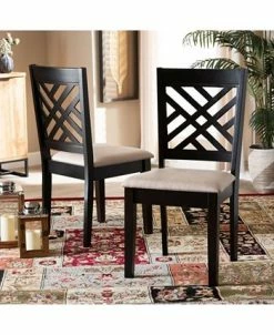 Furniture Caron Transitional 2 Piece Dining Chair Set With Seat -Costway Shop 17155004 fpx