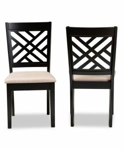 Furniture Caron Transitional 2 Piece Dining Chair Set With Seat -Costway Shop 17155007 fpx