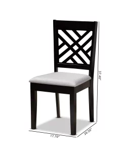 Furniture Caron Transitional 2 Piece Dining Chair Set With Seat -Costway Shop 17155008 fpx