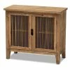 Furniture Clement Rustic Transitional 2 Door Spindle Accent Storage Cabinet -Costway Shop 17155711 fpx
