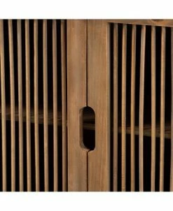 Furniture Clement Rustic Transitional 2 Door Spindle Accent Storage Cabinet -Costway Shop 17155719 fpx