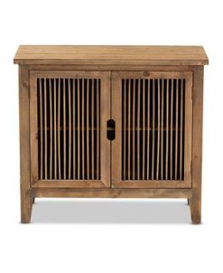 Furniture Clement Rustic Transitional 2 Door Spindle Accent Storage Cabinet -Costway Shop 17155724 fpx