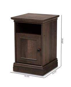 Furniture Nolan Traditional 1 Drawer Nightstand -Costway Shop 17155924 fpx