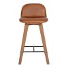 Moe's Home Collection Napoli Leather Counter Stool -Costway Shop 17649410 fpx