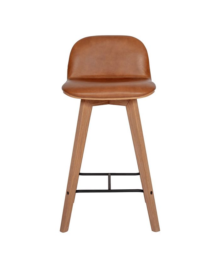 Napoli Leather Counter Stool Moe's Home Collection Napoli Leather Counter Stool -Costway Shop