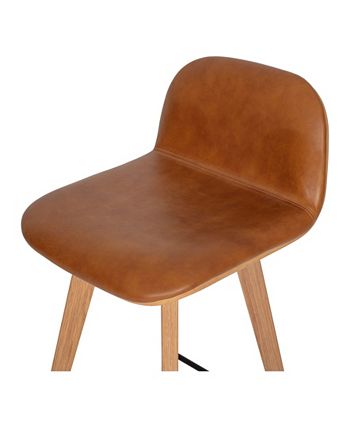 Napoli Leather Counter Stool Moe's Home Collection Napoli Leather Counter Stool -Costway Shop