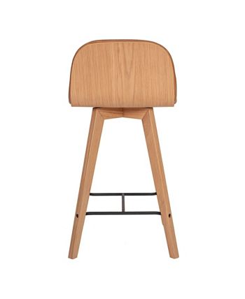 Napoli Leather Counter Stool Moe's Home Collection Napoli Leather Counter Stool -Costway Shop