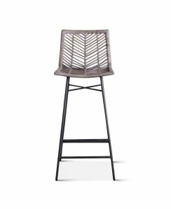 World Interiors Bali Kubu Rattan Bar Chairs, Set Of 2