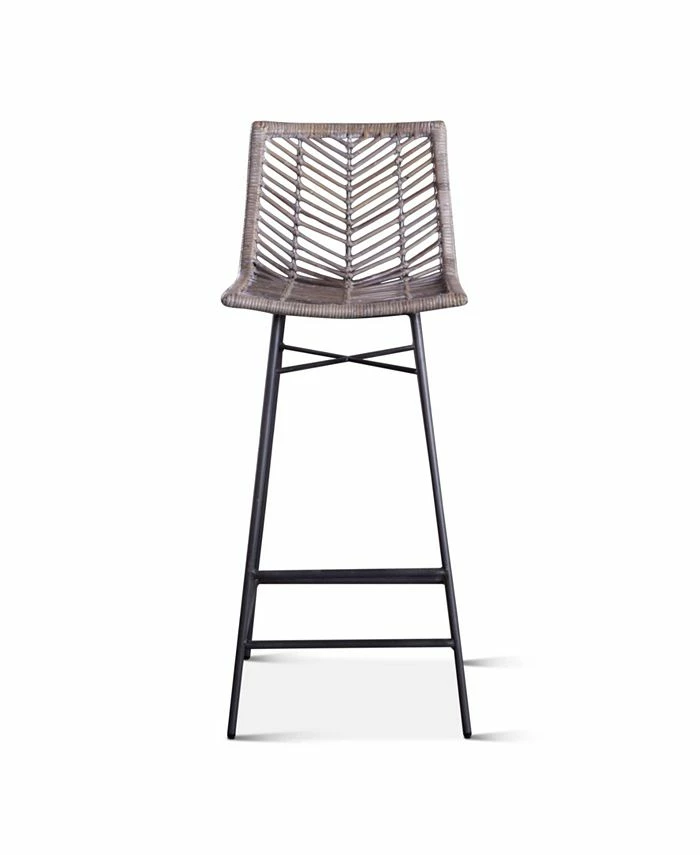 World Interiors Bali Kubu Rattan Bar Chairs, Set Of 2 3 World Interiors Bali Kubu Rattan Bar Chairs, Set Of 2