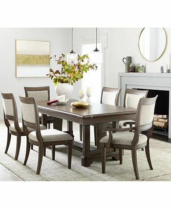 Furniture Stafford 7 Pc. Dining Set (Dining Table & 6 Side Chairs), Created For Macys 5 Furniture Stafford 7 Pc. Dining Set (Dining Table & 6 Side Chairs), Created For Macys - Image 3