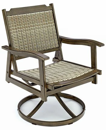 Furniture Kathan Outdoor Swivel Dining Chair, Created For Macy's 8 Furniture Kathan Outdoor Swivel Dining Chair, Created For Macy's - Image 6