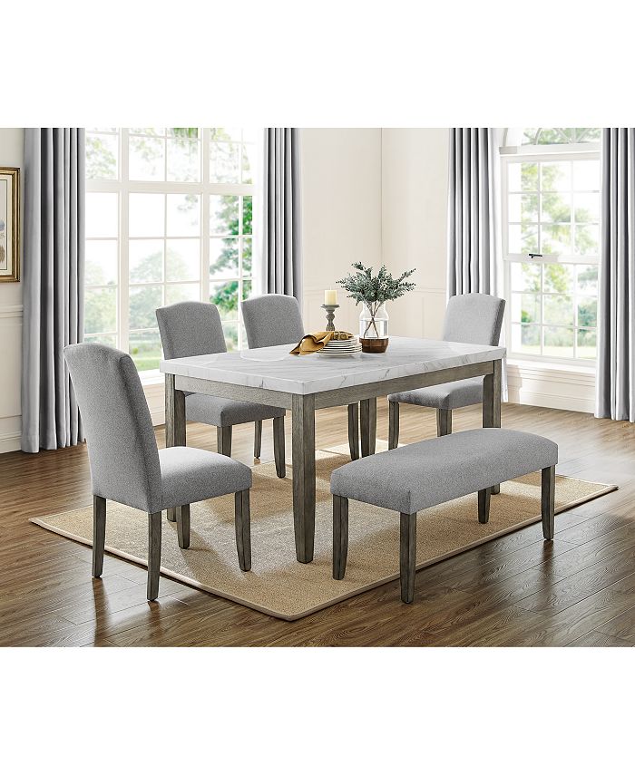 Emily Marble Dining Table Furniture Emily Marble Dining Table -Costway Shop