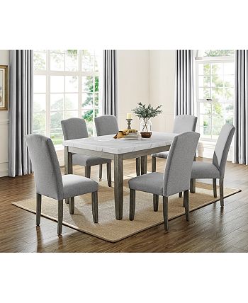 Emily Marble Dining Table Furniture Emily Marble Dining Table -Costway Shop