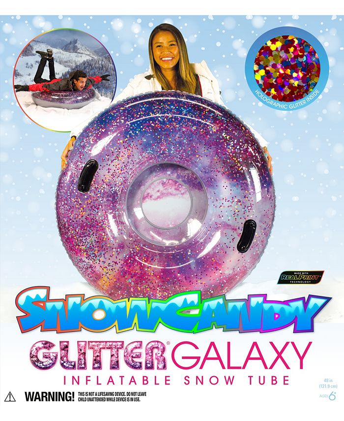 SnowCandy Glitter Galaxy Deep Space Jumbo Snow Tube PoolCandy SnowCandy Glitter Galaxy Deep Space Jumbo Snow Tube -Costway Shop