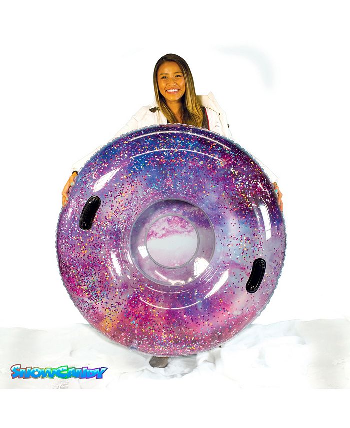 SnowCandy Glitter Galaxy Deep Space Jumbo Snow Tube PoolCandy SnowCandy Glitter Galaxy Deep Space Jumbo Snow Tube -Costway Shop