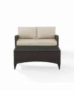 Crosley Kiawah 2 Piece Outdoor Wicker Chat Set -Costway Shop 18207741 fpx