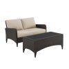 Crosley Kiawah 2 Piece Outdoor Wicker Chat Set -Costway Shop 18207744 fpx