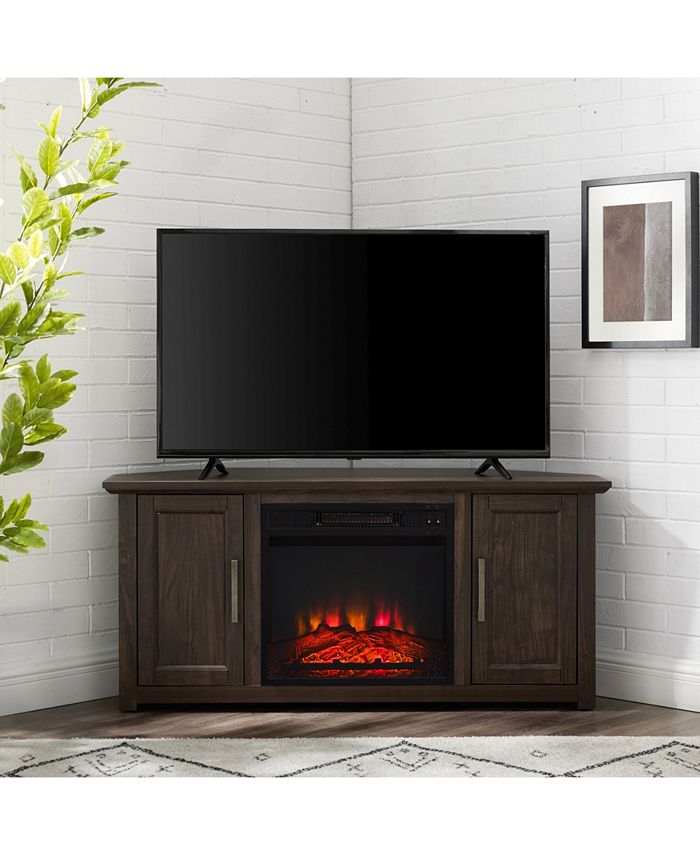 amden 48 Corner TV Stand With Fireplace Crosley Amden 48 Corner TV Stand With Fireplace -Costway Shop