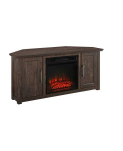 Crosley Amden 48 Corner TV Stand With Fireplace