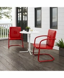 Crosley Bates 3 Piece Outdoor Bistro Set -Costway Shop 18210114 fpx