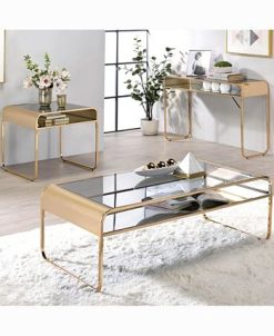Furniture Of America Kiruna Glass Top Coffee Table -Costway Shop 18466072 fpx