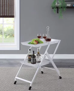 Furniture Of America Tiro Folding Server Cart -Costway Shop 18466138 fpx