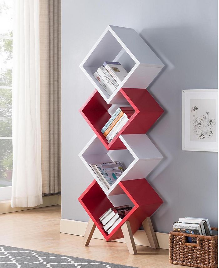 Furniture Of America Kelso 4-Shelf Bookcase 6 Furniture Of America Kelso 4-Shelf Bookcase - Image 4