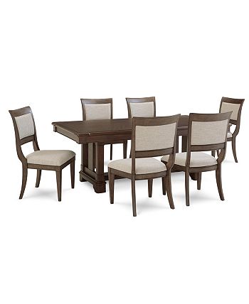 Stafford 7 Pc. Dining Set (Dining Table & 6 Side Chairs), Created For Macys Furniture Stafford 7 Pc. Dining Set (Dining Table & 6 Side Chairs), Created For Macys -Costway Shop 18517012 fpx 1