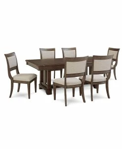 Furniture Stafford 7 Pc. Dining Set (Dining Table & 6 Side Chairs), Created For Macys