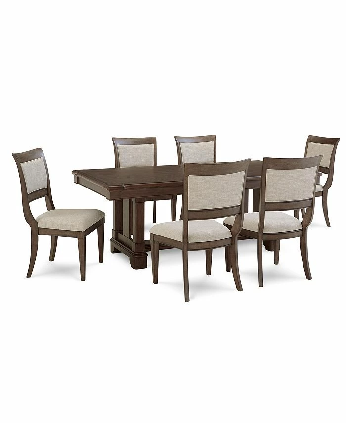 Furniture Stafford 7 Pc. Dining Set (Dining Table & 6 Side Chairs), Created For Macys 3 Furniture Stafford 7 Pc. Dining Set (Dining Table & 6 Side Chairs), Created For Macys