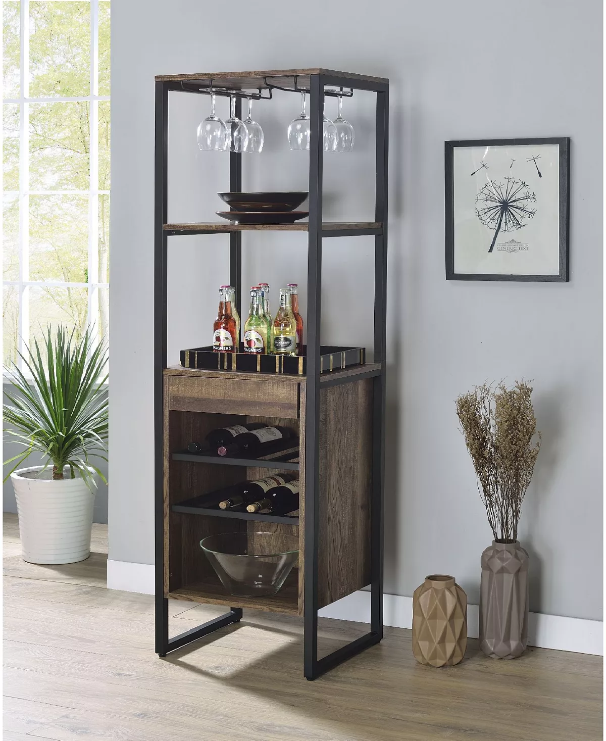 Acme Furniture Narik Wine Rack 6 Acme Furniture Narik Wine Rack - Image 4
