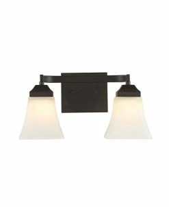 JONATHAN Y Staunton 2-Light Modern Cottage LED Vanity Light