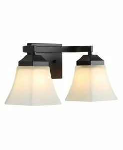 JONATHAN Y Staunton 2-Light Modern Cottage LED Vanity Light -Costway Shop 19015507 fpx