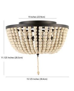 JONATHAN Y Llison Wood LED Flush Mount 3 JONATHAN Y Llison Wood LED Flush Mount -Costway Shop 19015659 fpx