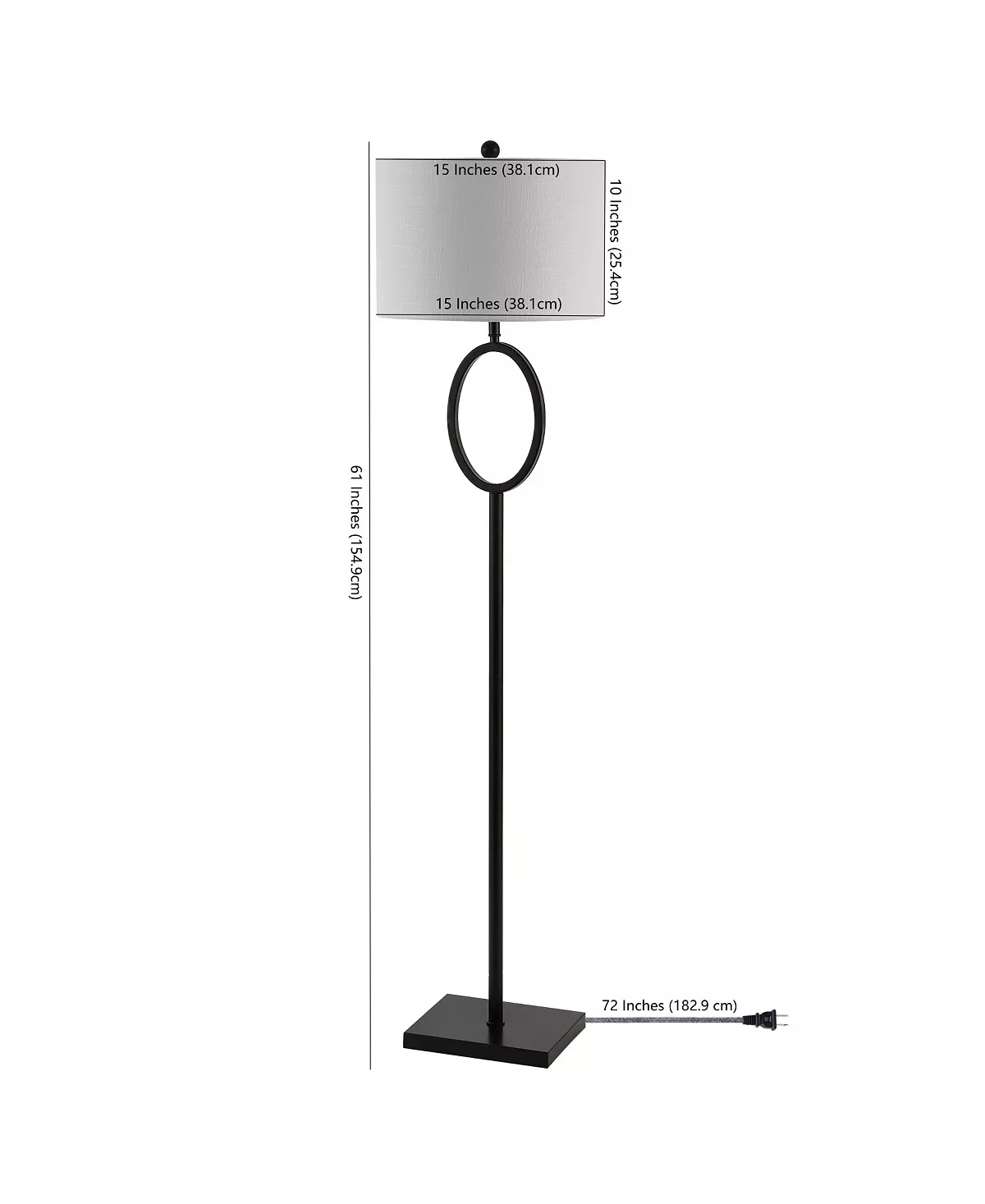 JONATHAN Y Pril Metal Modern Contemporary LED Floor Lamp 5 JONATHAN Y Pril Metal Modern Contemporary LED Floor Lamp - Image 3