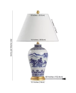 JONATHAN Y Zhou Traditional Cottage LED Table Lamp