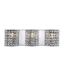 JONATHAN Y Clara Deco 3-Light Classic Glam LED Vanity Light