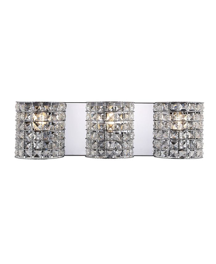 Clara Deco 3-Light Classic Glam LED Vanity Light JONATHAN Y Clara Deco 3-Light Classic Glam LED Vanity Light -Costway Shop